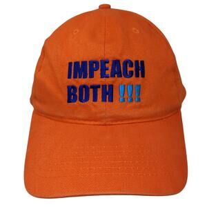 Impeach Both Strapback Baseball Cap Orange Orange One Size AMC Deluxe Headwear